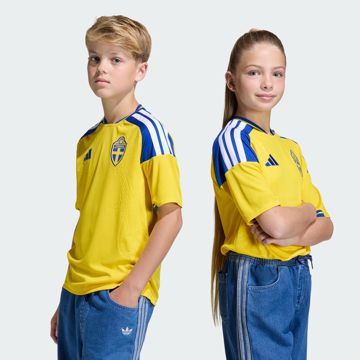 Adidas Schweden Heimtrikot 26/27 Kinder – Bild 2