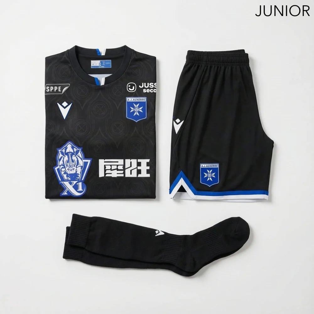 Kinder Macron AJ Auxerre Auswärts Mini-Kit 26/27