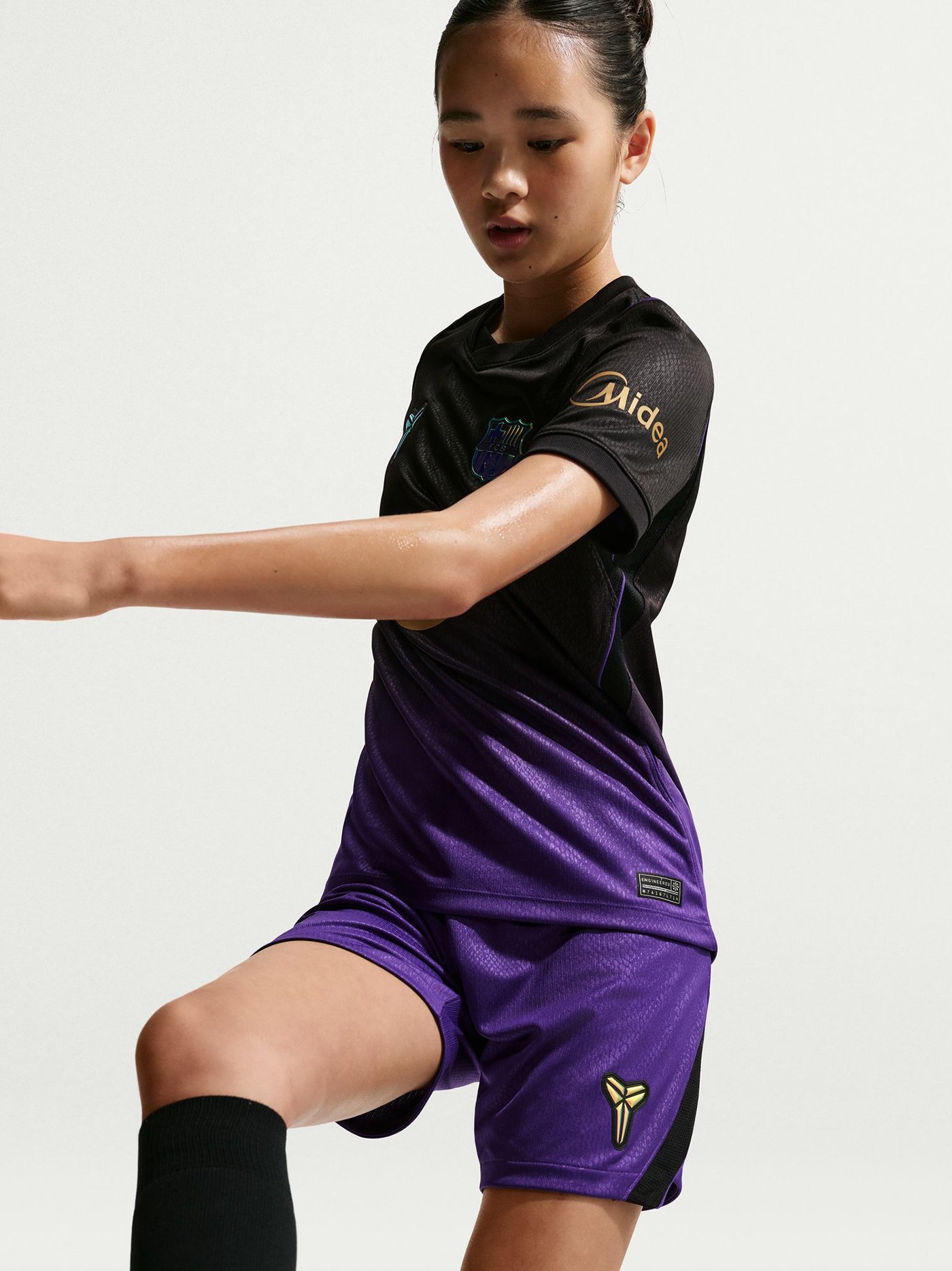 Nike FC Barcelona Auswärts Shorts 26/27 Kinder – Bild 3