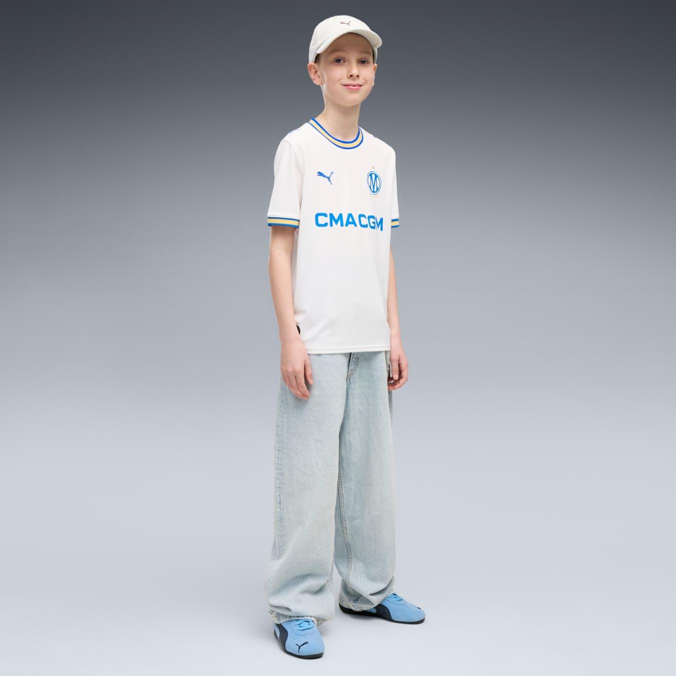 Kinder Puma Olympique Marseille Heim Trikot 26/27 – Bild 4